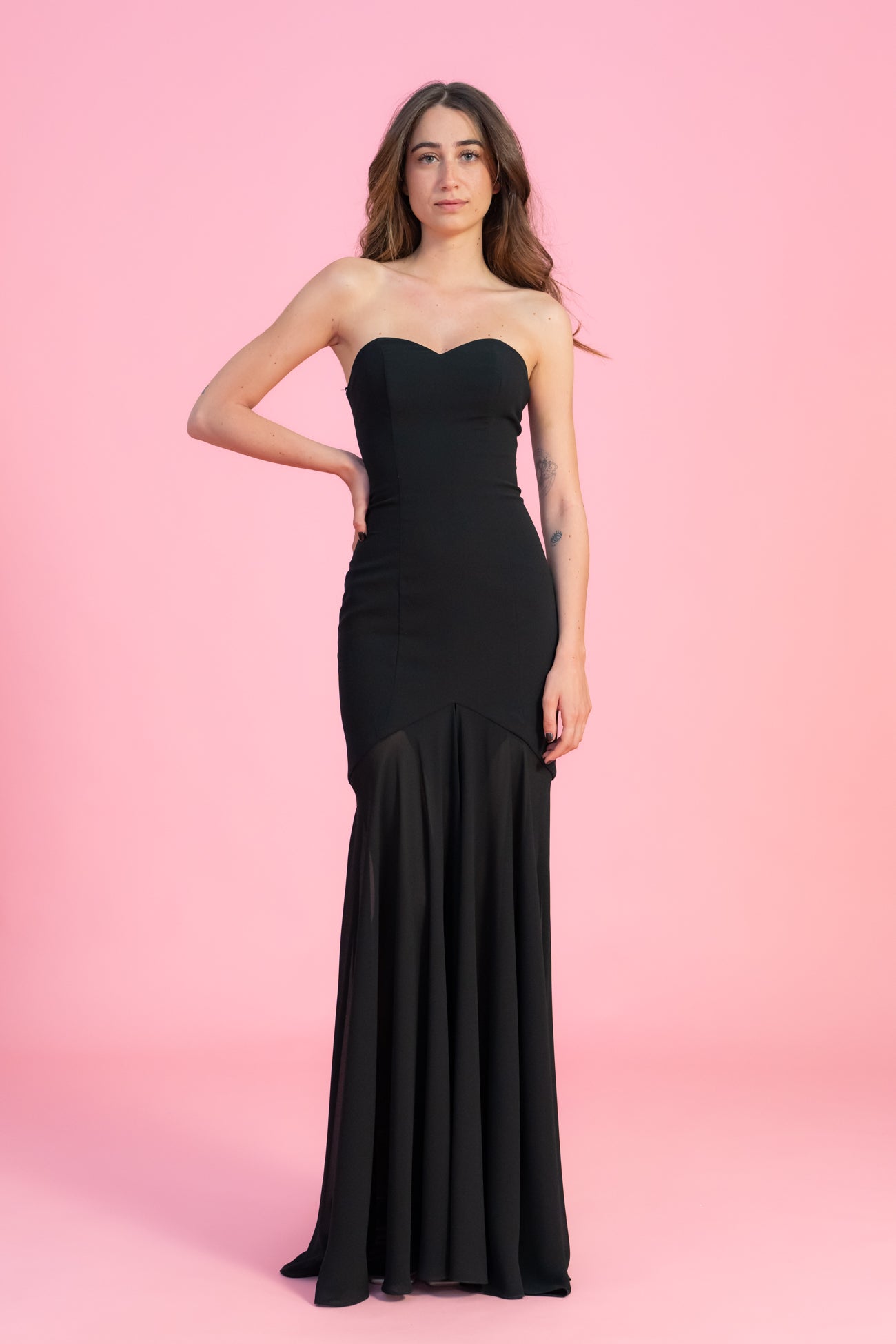 Abito top tubino lungo