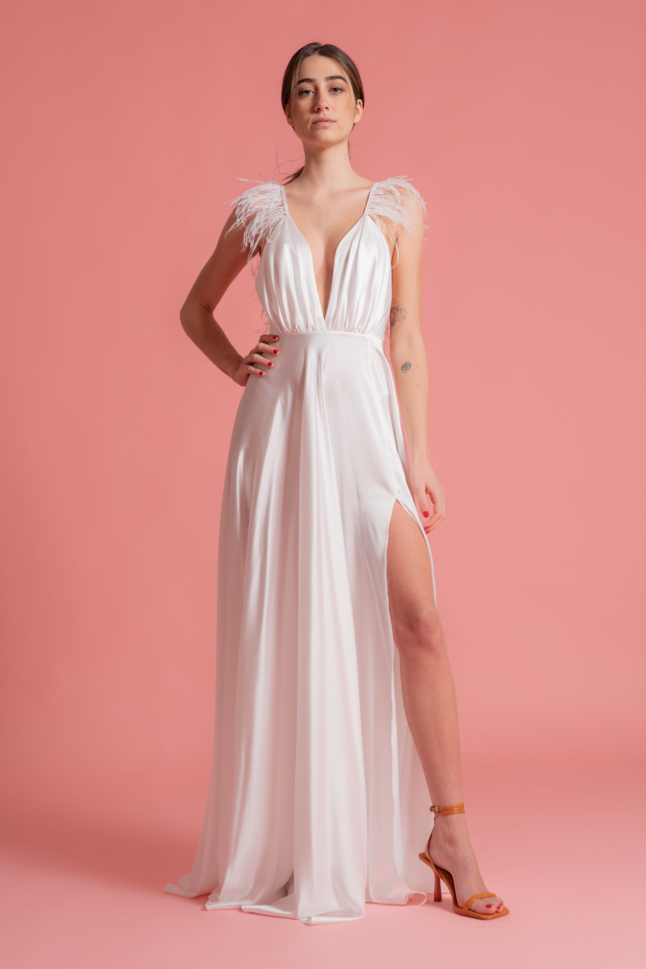 Abito top bianco elegante