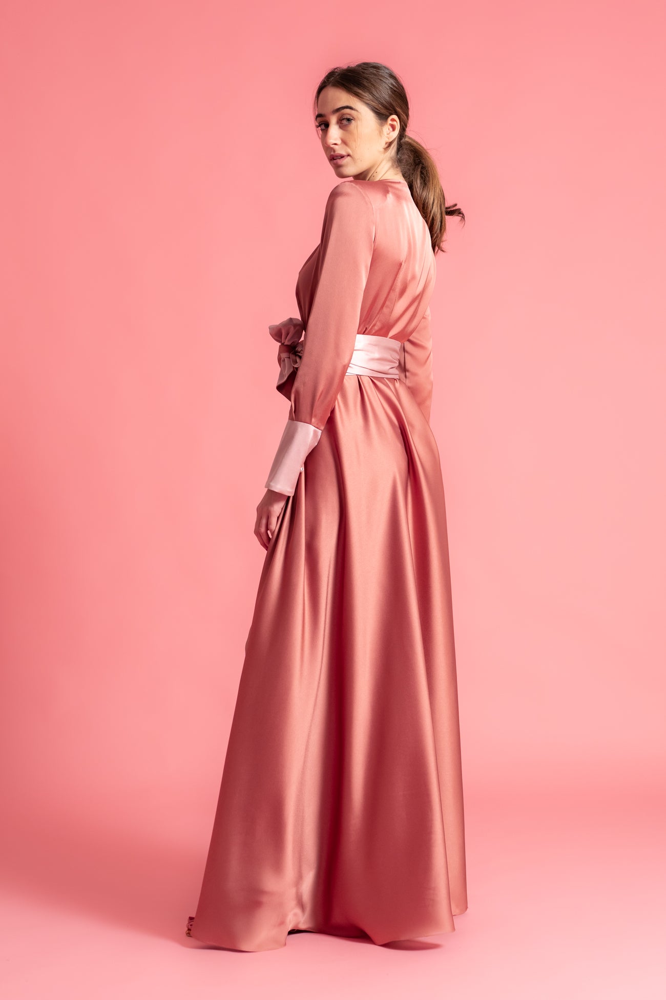 Abito hotsell chemisier lungo